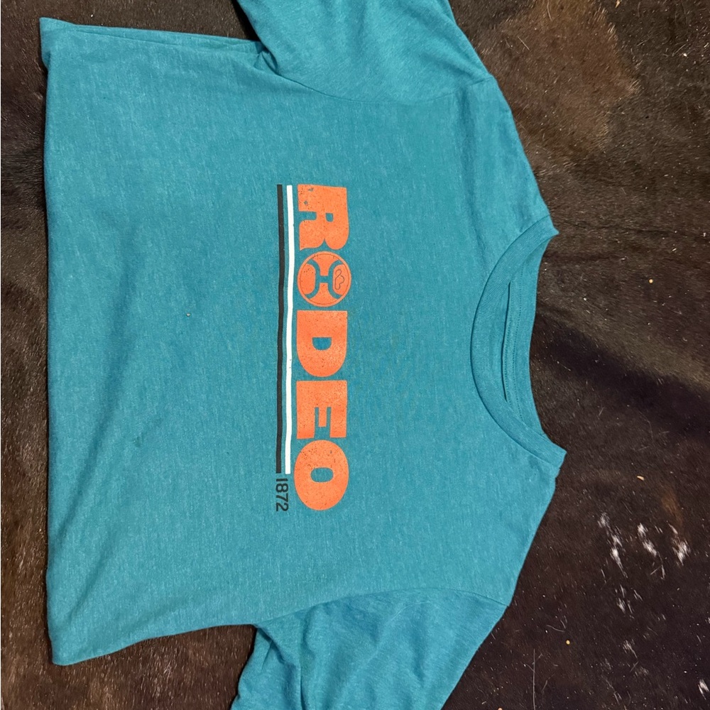 Hooey Mens Teal Rodeo T-Shirt